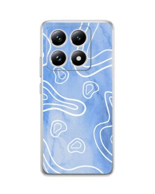 Etui do Xiaomi 14T Pro przeźroczyste, silikonowe Flexi, morski wzór