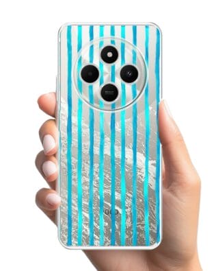 Etui do Xiaomi POCO C75 przeźroczyste, silikonowe Flexi, szept fal
