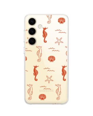 Etui do Samsung Galaxy S24 Plus przeźroczyste, silikonowe Flexi, wakacyjne wzory