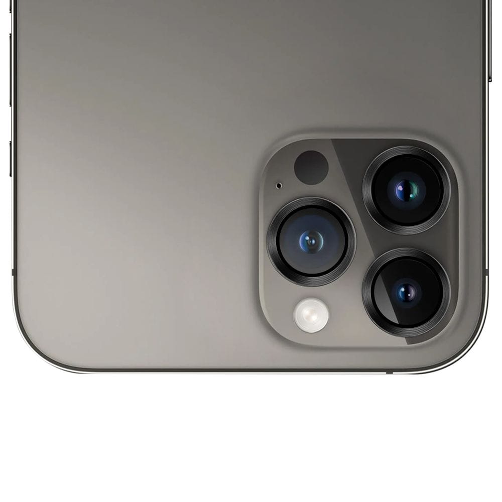 Metalowa osłona obiektywu aparatu ze szkła hartowanego 9H do iPhone 12 Pro Max, 1 zestaw, czarna - obrazek 5