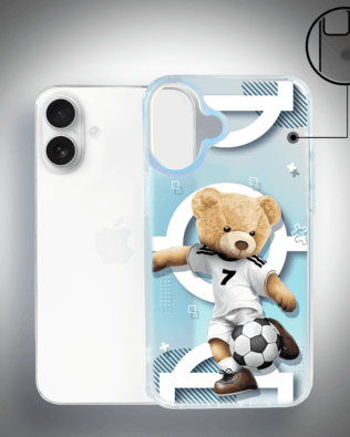 Etui do iPhone 16 Plus IBIZU California Sunset z MagSafe, zmieniające kolor, Football Boy, piłka nożna