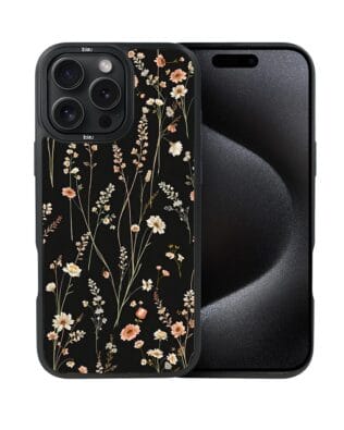 Etui do iPhone 15 Pro IBIZU DropGuard Matt z MagSafe, Pastel Bloom, Północny ogród