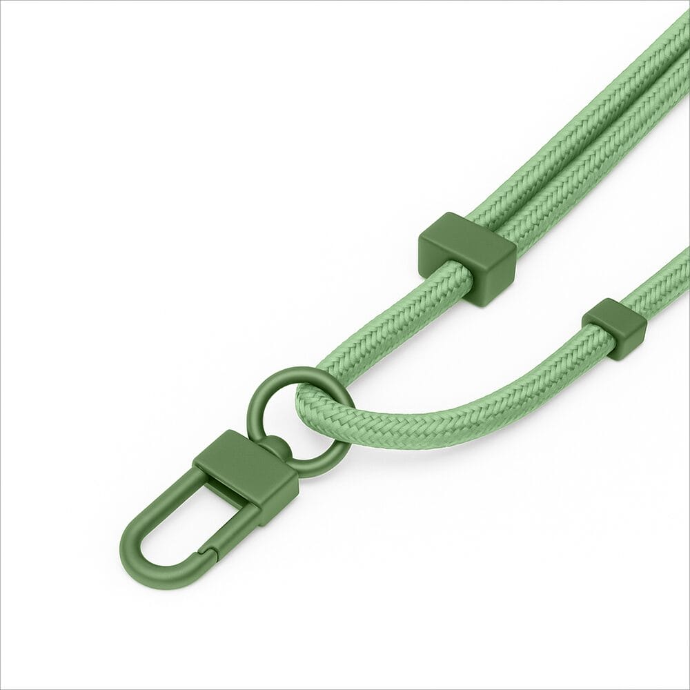 Smycz do telefonu, regulowana, zielona - obrazek 5