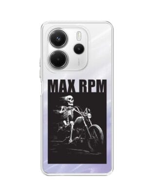Etui do Xiaomi Redmi Note 14 4G przeźroczyste, silikonowe Flexi, Bikers, Ghost Rider