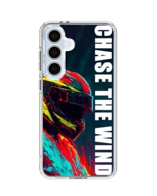 Etui do Samsung Galaxy S24 FE z MagSafe przeźroczyste, silikonowe Flexi, Bikers, Chase The Wind