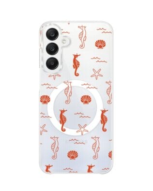 Etui do Samsung Galaxy A25 5G z MagSafe przeźroczyste, silikonowe Flexi, wakacyjne wzory