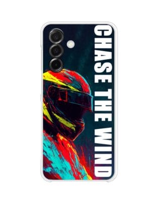 Etui do Samsung Galaxy A26 5G przeźroczyste, silikonowe Flexi, Bikers, Chase The Wind