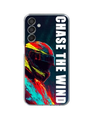 Etui do Samsung Galaxy M15 5G przeźroczyste, silikonowe Flexi, Bikers, Chase The Wind