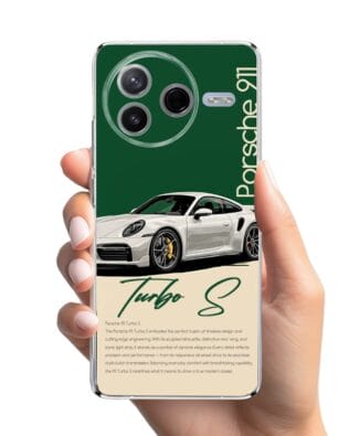 Etui do Xiaomi POCO F7 Pro przeźroczyste, silikonowe Flexi, Szybkie Auta, Elegancja 911