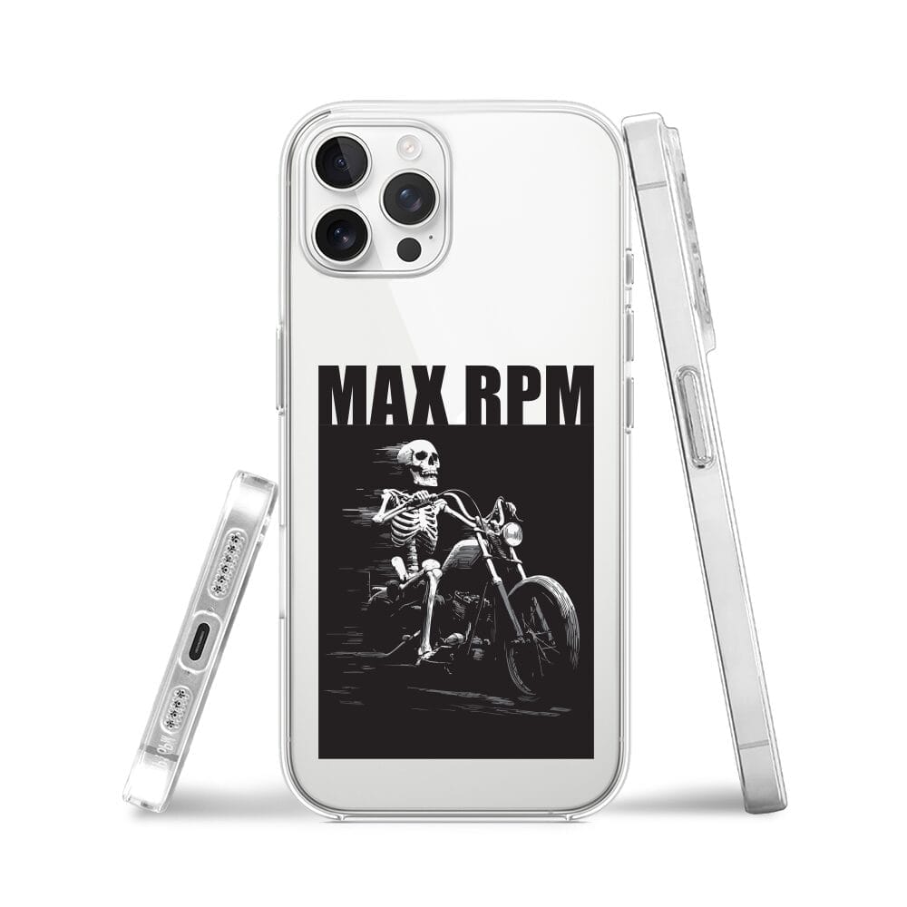 Etui do iPhone 12 Pro z MagSafe przeźroczyste, silikonowe Flexi, Bikers, Ghost Rider - obrazek 3