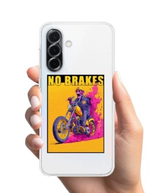 Etui do Samsung Galaxy A36 5G przeźroczyste, silikonowe Flexi, Bikers, Motocyklem przez świat