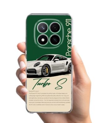 Etui do Xiaomi Redmi Note 14 Pro 4G przeźroczyste, silikonowe Flexi, Szybkie Auta, Elegancja 911