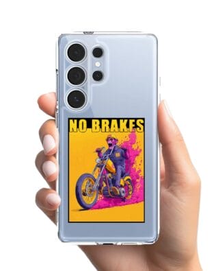 Etui do Samsung Galaxy S25 Ultra przeźroczyste, silikonowe Flexi, Bikers, Motocyklem przez świat