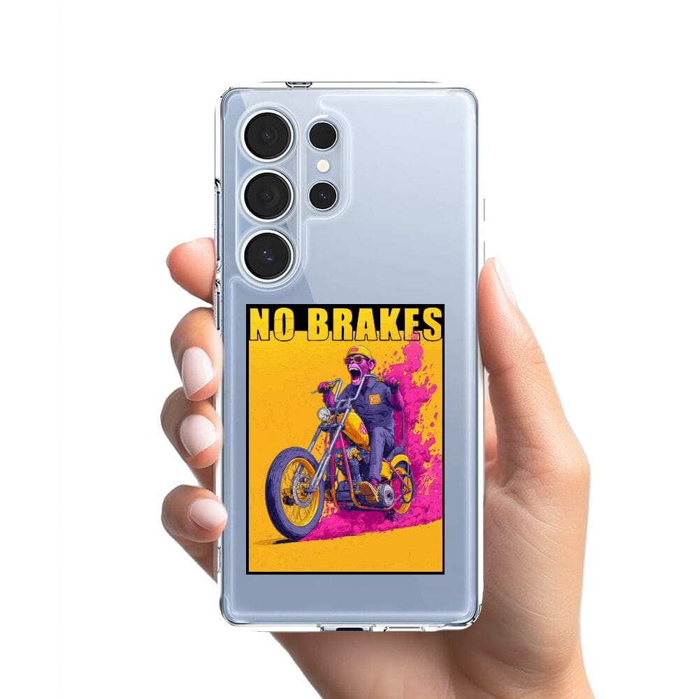 Etui do Samsung Galaxy S25 Ultra przeźroczyste, silikonowe Flexi, Bikers, Motocyklem przez świat - obrazek 2