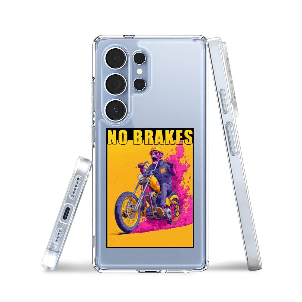 Etui do Samsung Galaxy S25 Ultra z MagSafe przeźroczyste, silikonowe Flexi, Bikers, Motocyklem przez świat - obrazek 3