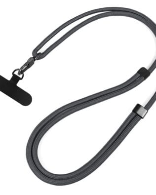 Smycz do telefonu, regulowana, ciemnoszara