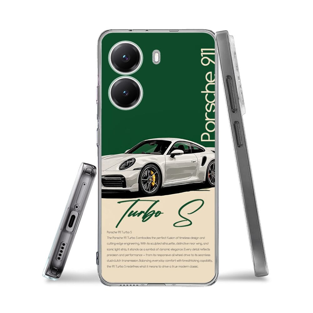 Etui do Xiaomi POCO X7 Pro przeźroczyste, silikonowe Flexi, Szybkie Auta, Elegancja 911 - obrazek 3