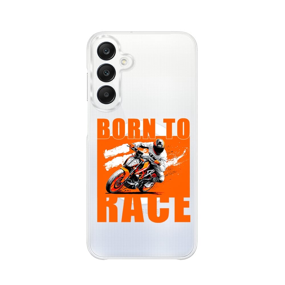 Etui do Samsung Galaxy A25 5G z MagSafe przeźroczyste, silikonowe Flexi, Bikers, Ścigacz