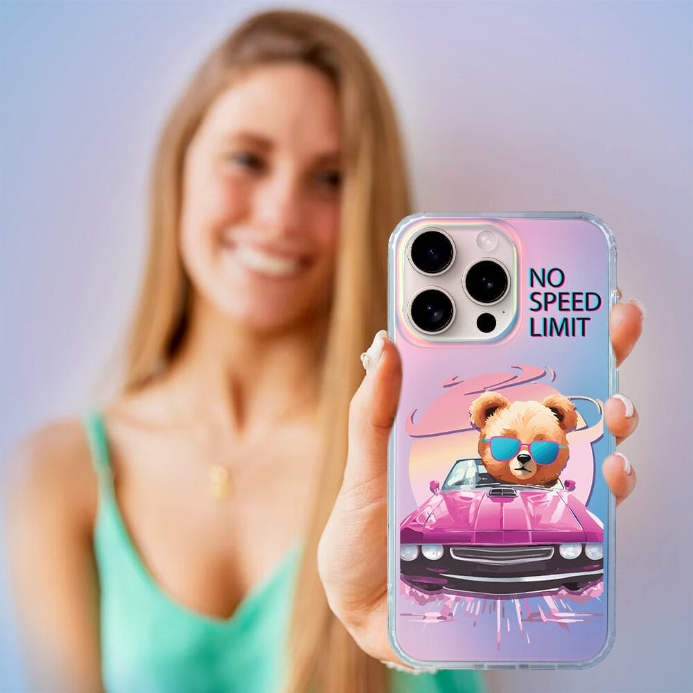 Etui do iPhone 16 Pro Max IBIZU California Sunset, zmieniające kolor, Pink Car, różowy samochód - obrazek 5