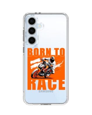 Etui do Samsung Galaxy S24 FE z MagSafe przeźroczyste, silikonowe Flexi, Bikers, Ścigacz