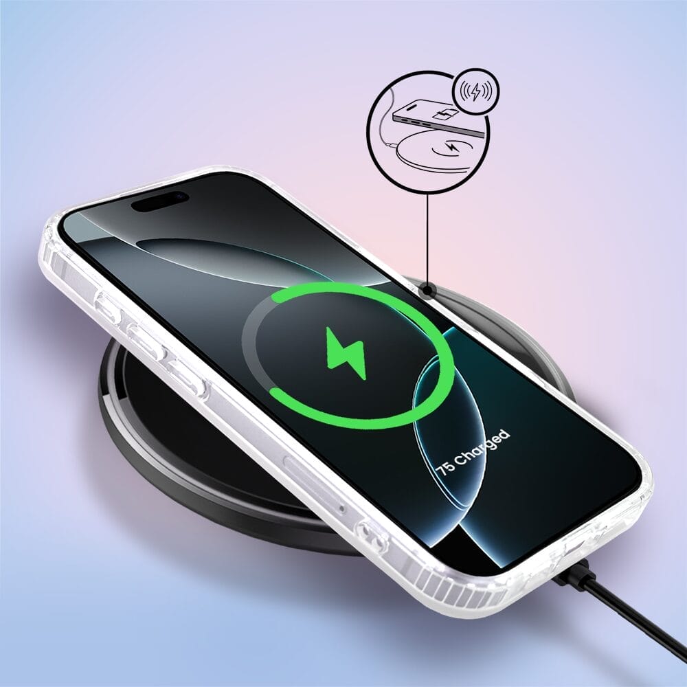 Etui do iPhone 16 Pro Max IBIZU California Sunset, zmieniające kolor, Pink Queen, stylowy miś - obrazek 4