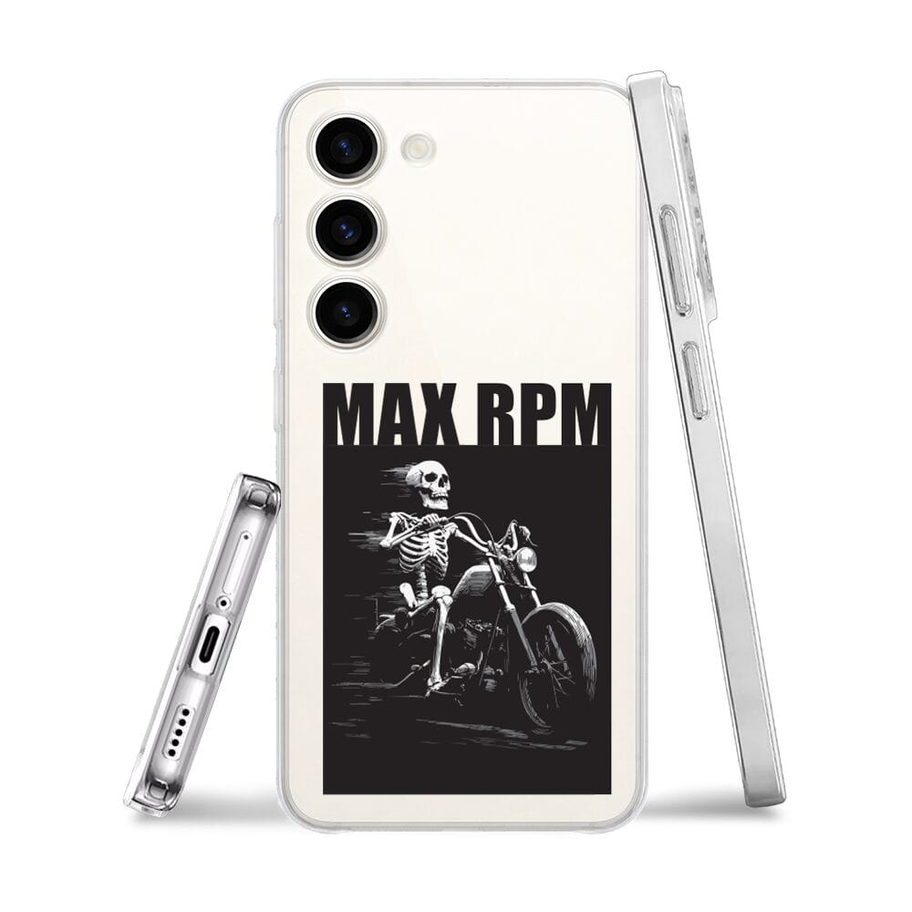 Etui do Samsung Galaxy S23 przeźroczyste, silikonowe Flexi, Bikers, Ghost Rider - obrazek 3