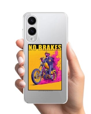 Etui do Samsung Galaxy S25 Edge przeźroczyste, silikonowe Flexi, Bikers, Motocyklem przez świat