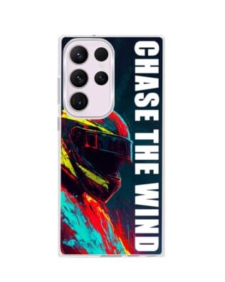 Etui do Samsung Galaxy S23 Ultra z MagSafe przeźroczyste, silikonowe Flexi, Bikers, Chase The Wind