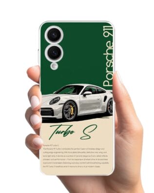 Etui do Samsung Galaxy S25 Edge przeźroczyste, silikonowe Flexi, Szybkie Auta, Elegancja 911