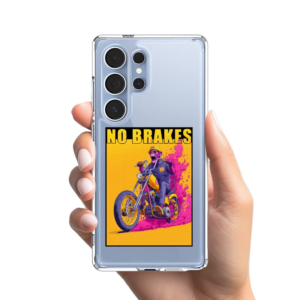 Etui do Samsung Galaxy S25 Ultra z MagSafe przeźroczyste, silikonowe Flexi, Bikers, Motocyklem przez świat - obrazek 2