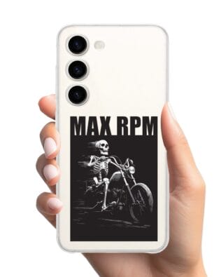Etui do Samsung Galaxy S23 FE 5G przeźroczyste, silikonowe Flexi, Bikers, Ghost Rider