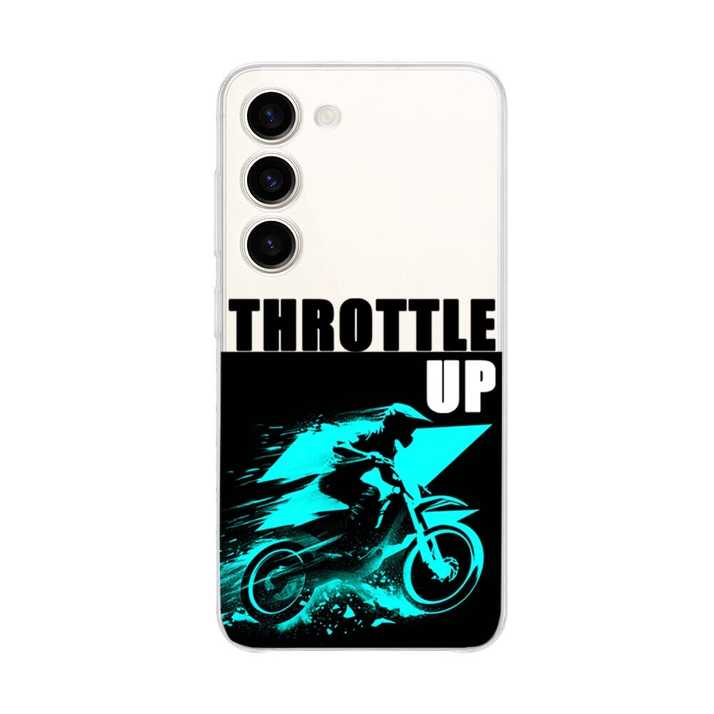 Etui do Samsung Galaxy S23 Plus przeźroczyste, silikonowe Flexi, Bikers, Cross na maxa