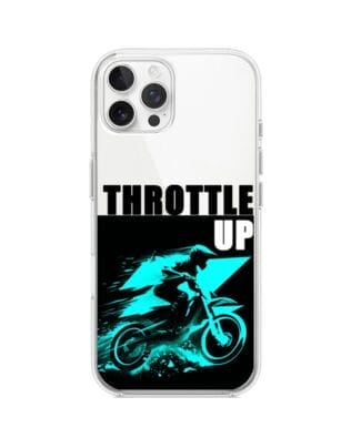 Etui do iPhone 12 Pro przeźroczyste, silikonowe Flexi, Bikers, Cross na maxa