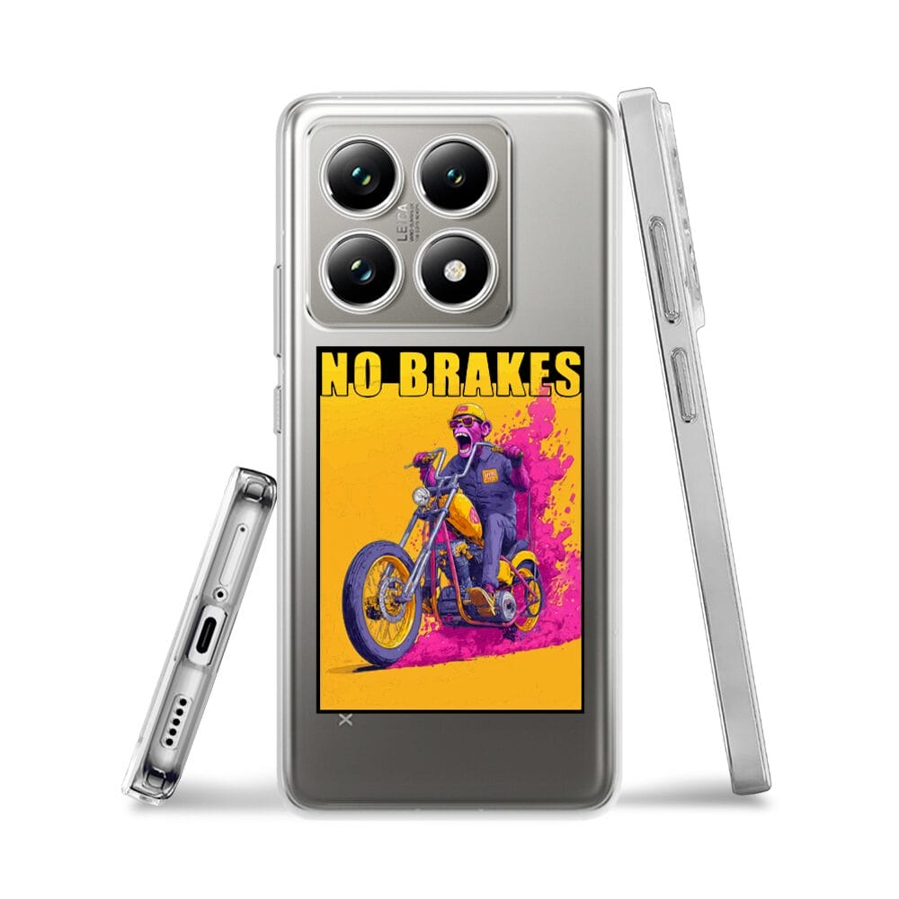 Etui do Xiaomi 14T Pro przeźroczyste, silikonowe Flexi, Bikers, Motocyklem przez świat - obrazek 3