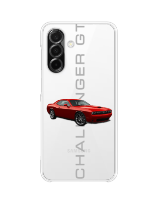 Etui do Samsung Galaxy A26 5G przeźroczyste, silikonowe Flexi, Szybkie Auta, czerwony Challenger GT