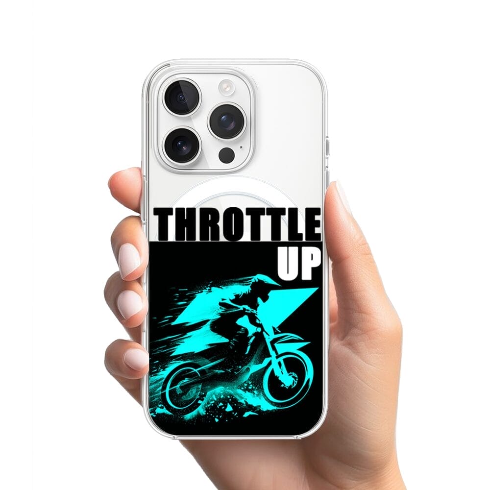 Etui do iPhone 13 Pro z MagSafe przeźroczyste, silikonowe Flexi, Bikers, Cross na maxa - obrazek 2