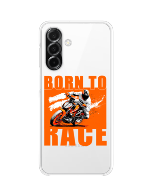 Etui do Samsung Galaxy A26 5G przeźroczyste, silikonowe Flexi, Bikers, Ścigacz