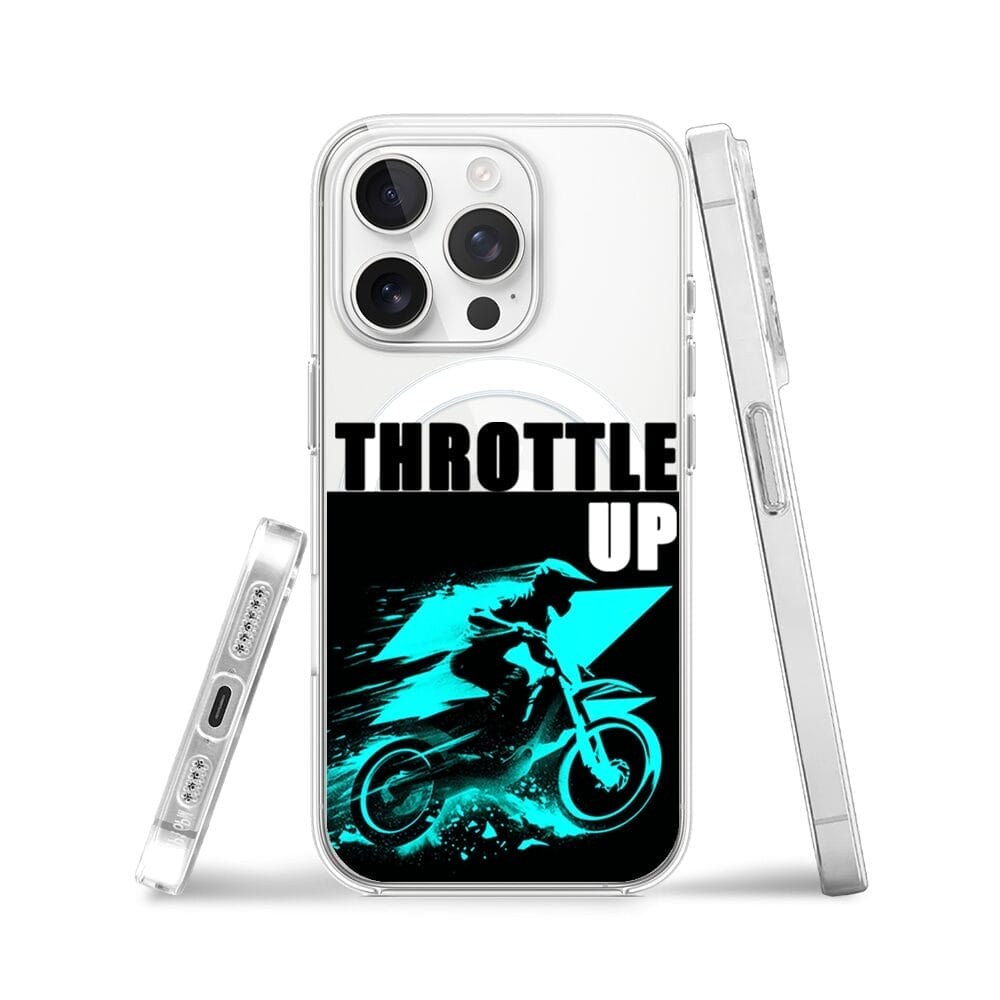 Etui do iPhone 13 Pro z MagSafe przeźroczyste, silikonowe Flexi, Bikers, Cross na maxa - obrazek 3