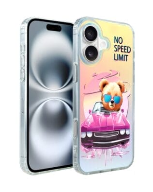 Etui do iPhone 16 IBIZU California Sunset, zmieniające kolor, Pink Car, różowy samochód