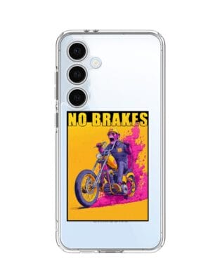 Etui do Samsung Galaxy S24 FE przeźroczyste, silikonowe Flexi, Bikers, Motocyklem przez świat