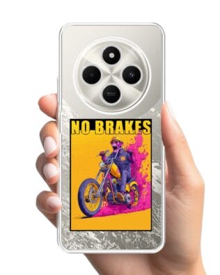 Etui do Xiaomi POCO C75 przeźroczyste, silikonowe Flexi, Bikers, Motocyklem przez świat