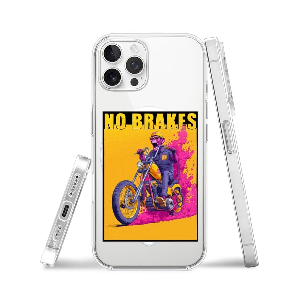 Etui do iPhone 12 Pro Max z MagSafe przeźroczyste, silikonowe Flexi, Bikers, Motocyklem przez świat - obrazek 3