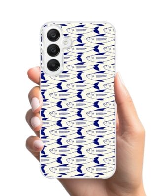 Etui do Samsung Galaxy A25 5G z MagSafe przeźroczyste, silikonowe Flexi, pływające rybki