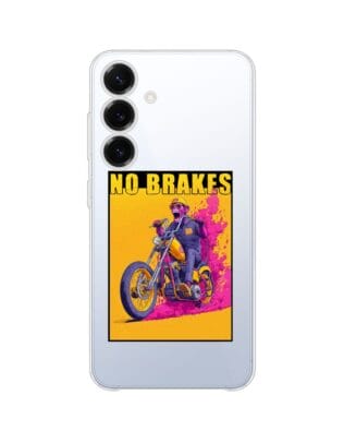 Etui do Samsung Galaxy S25 Plus przeźroczyste, silikonowe Flexi, Bikers, Motocyklem przez świat