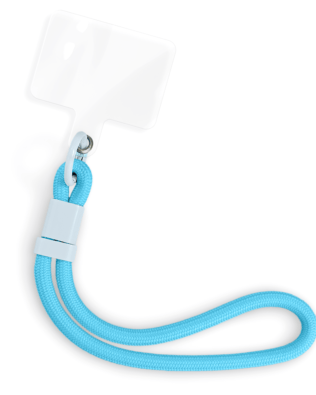 Regulowana smycz, krótki pasek na nadgarstek do telefonu, ultramaryna