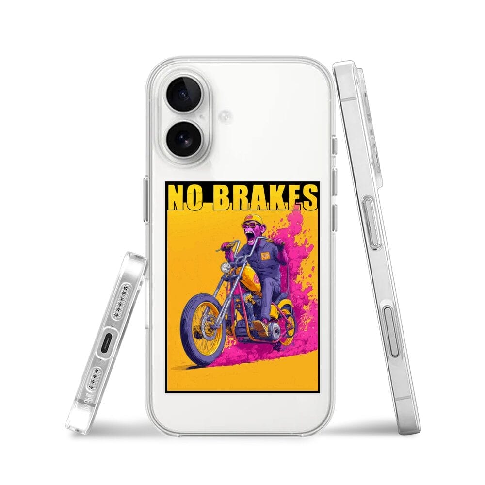 Etui do iPhone 16 przeźroczyste, silikonowe Flexi, Bikers, Motocyklem przez świat - obrazek 3