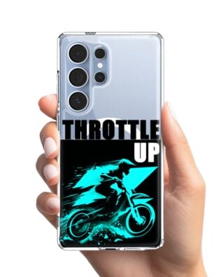 Etui do Samsung Galaxy S25 Ultra z MagSafe przeźroczyste, silikonowe Flexi, Bikers, Cross na maxa