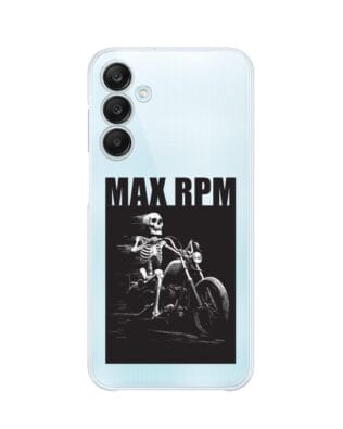 Etui do Samsung Galaxy M35 5G przeźroczyste, silikonowe Flexi, Bikers, Ghost Rider