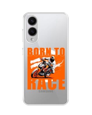 Etui do Samsung Galaxy S25 Edge z MagSafe przeźroczyste, silikonowe Flexi, Bikers, Ścigacz