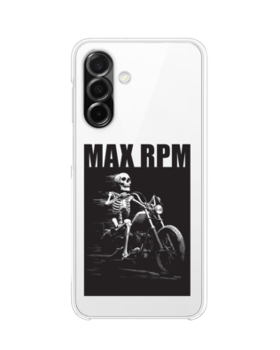 Etui do Samsung Galaxy A26 5G przeźroczyste, silikonowe Flexi, Bikers, Ghost Rider